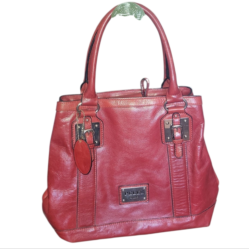 Vintage Pelle Studio Red Leather Bag